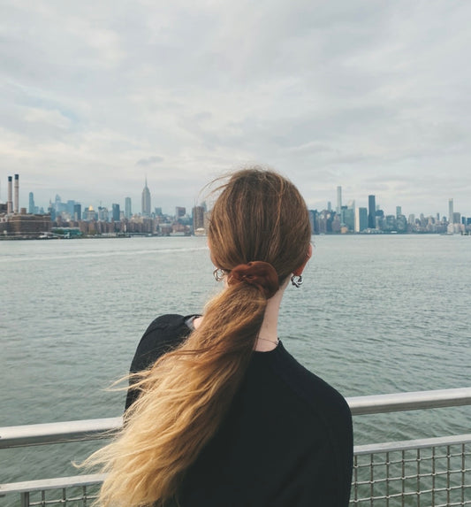 Scrunchie Organza Brown