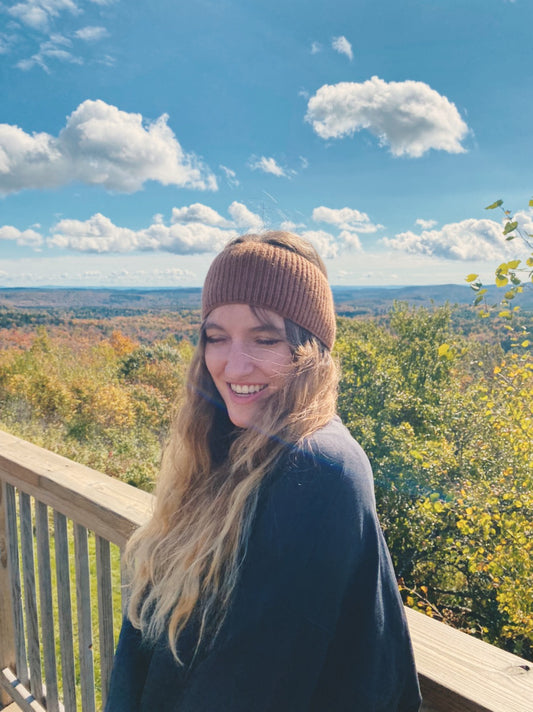 Headband Marron | Cashmere | Sustainable Susi | premium quality hair accessories kaschmir stirnband strick basic minimalism eco