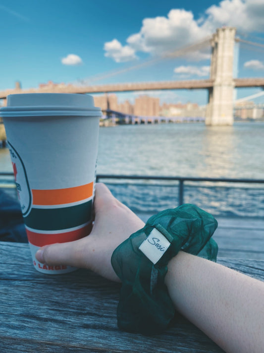 Scrunchie Organza Green