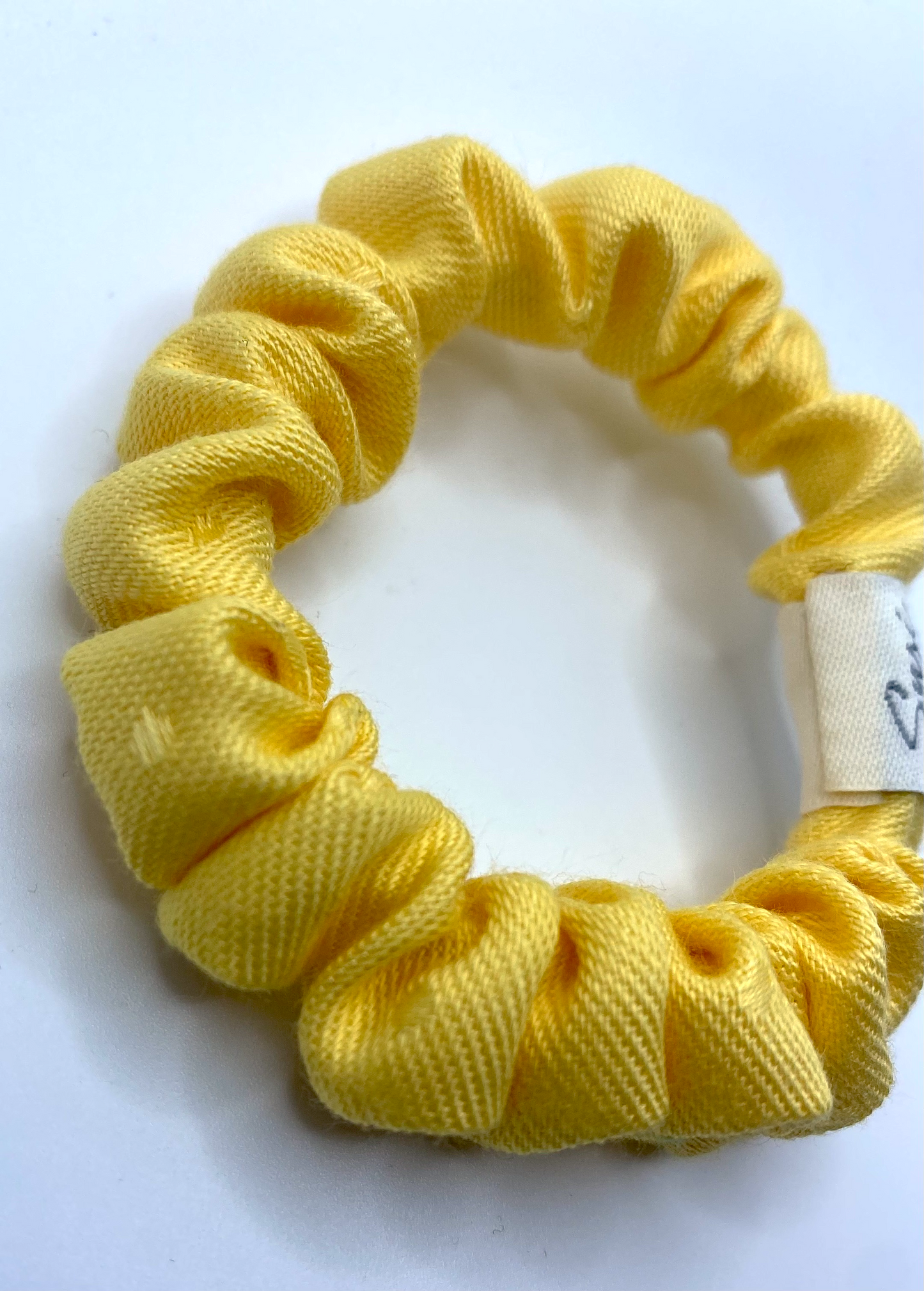 Hair Tie Rebirth Pastel Dots Buttercups Yellow Scrunchie Premium Hair Accessories | Sustainable Susi haargummi bio butterblume gelb