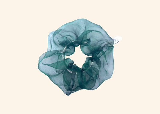 Scrunchie Organza Green