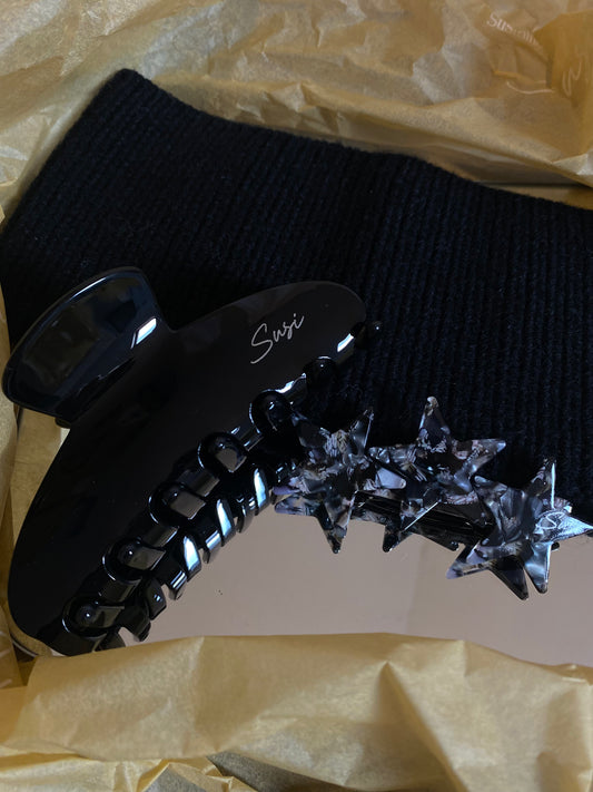 Ethisches Stirnband & Haarspange Geschenkset – Premium Winterkollektion | Bewusstes Schenken