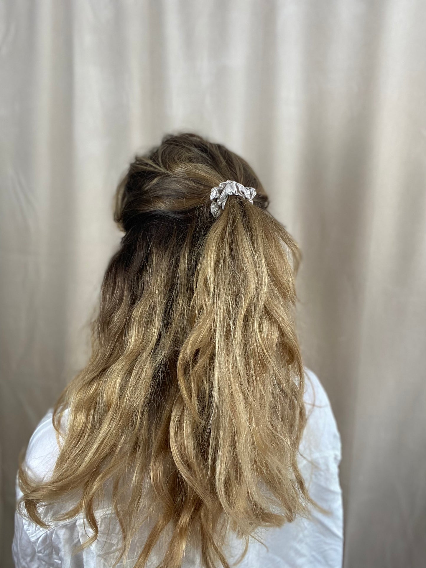 2 Pack Hair Tie Vintage Metallic Rose Scrunchie Premium Hair Accessories | Made in Germany | Sustainable Susi