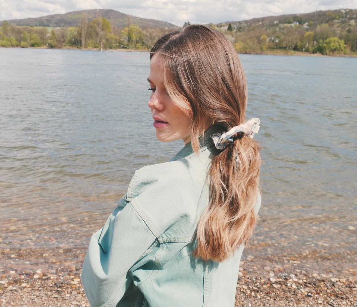 Scrunchie Verblasste Blumen