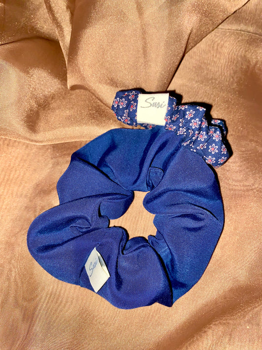 Scrunchie Abyss | Sustainable Susi | eco-friendly Hair ties plasticfree blau bio haargummi 