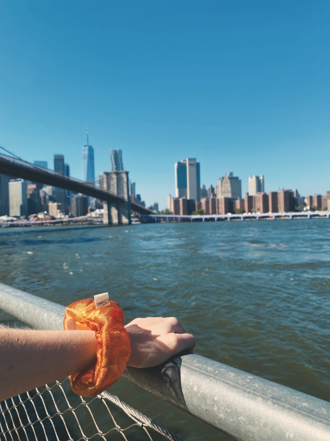 Scrunchie Organza Rusty