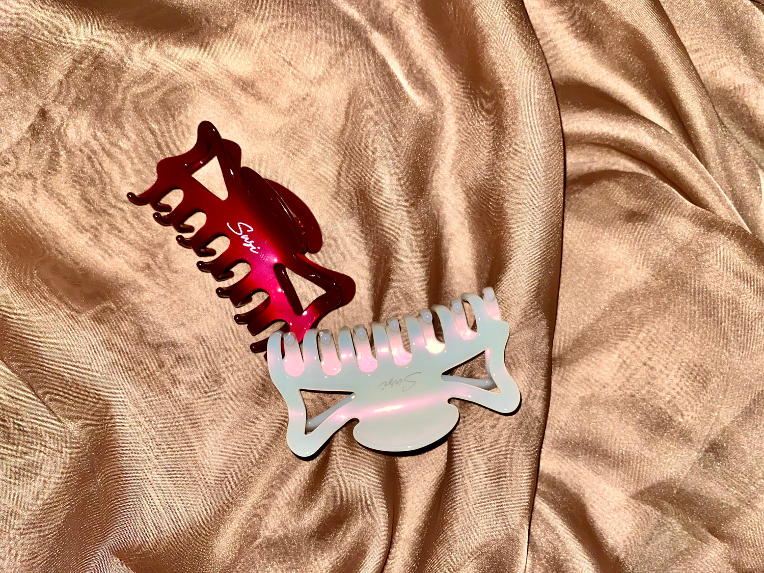 Sustainable Susi Butterfly Clips cellulose acetate vintage style har claw