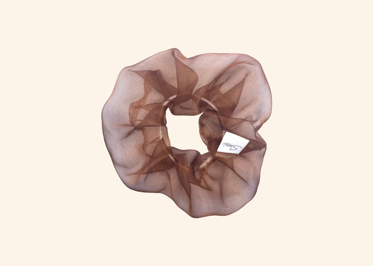 Scrunchie Organza Brown
