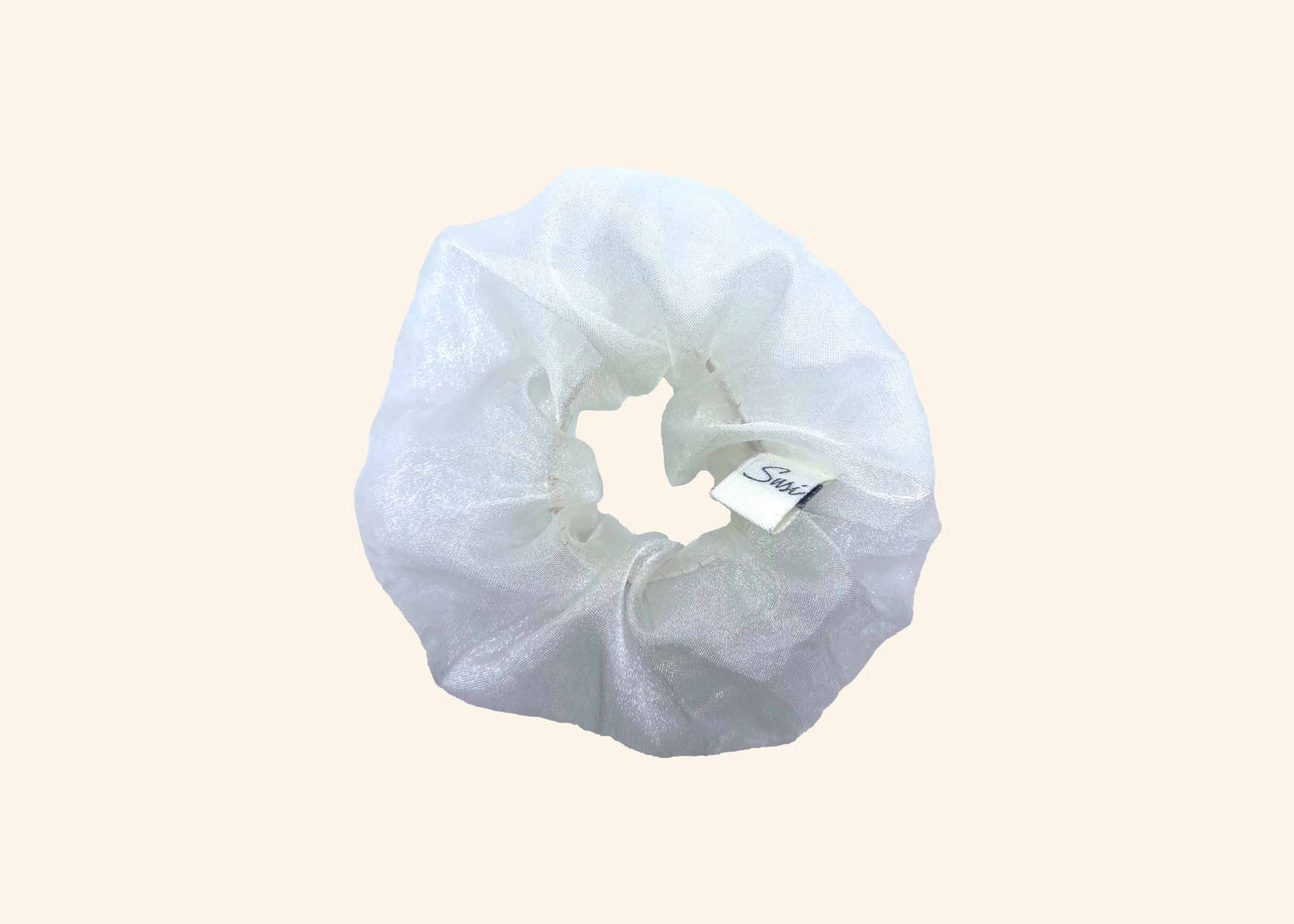 Scrunchie Organza White