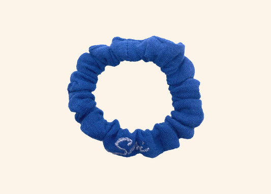Hair Tie Ease Water Blue Scrunchie Premium Hair Accessories GOTS Cotton Muslin | Sustainable Susi