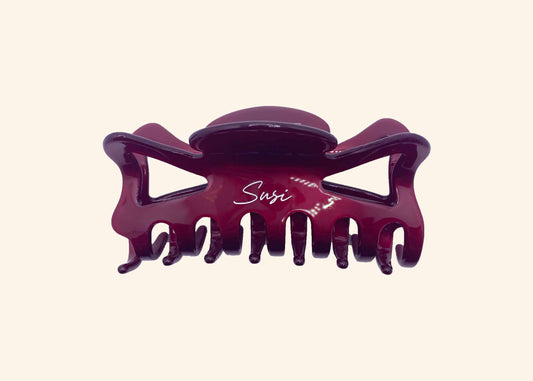 Butterfly Hair Clip Mulled Wine Red | eco friendly hair accessories | Sustainable Susi