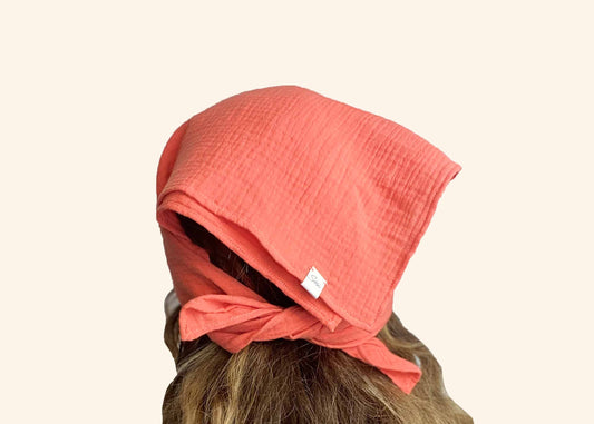 Headscarf Luscious | Sustainable Susi | Muslin Scarf Baumwolle gots Musselin plastikfrei bio