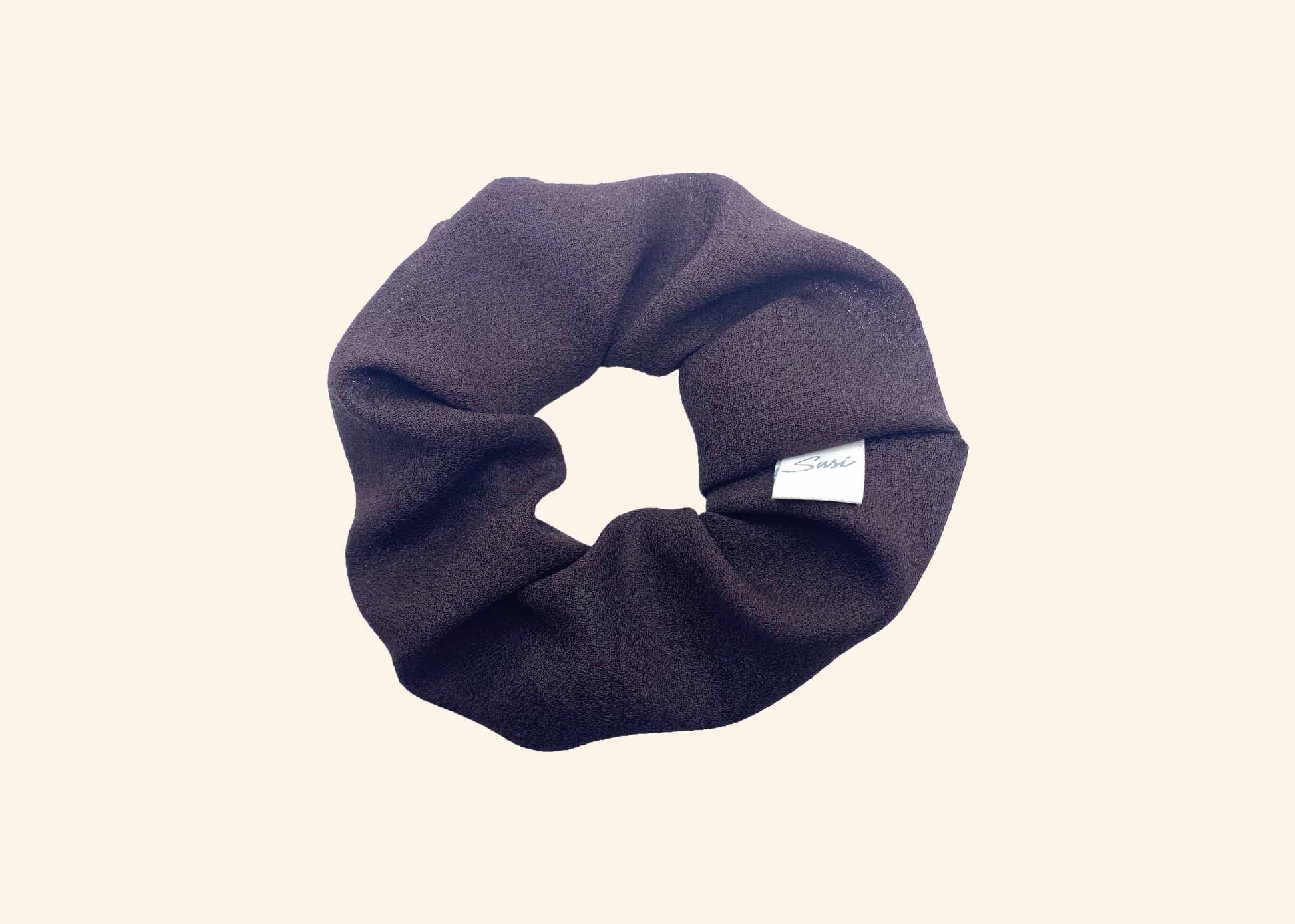Scrunchie Marron | Eco-friendly Hairtie | Scrunchie Upcycle Premium Vintage | Sustainable Susi