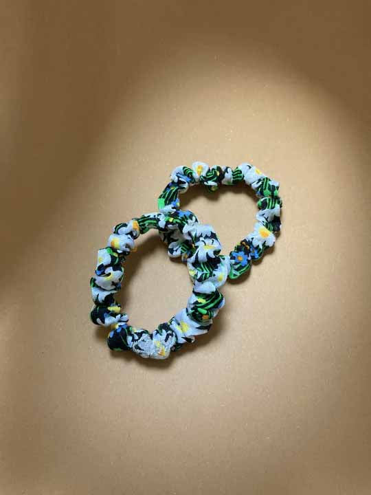 Hair Tie Rebirth Daisy Flower Scrunchie Premium Hair Accessories | Made in Germany | Sustainable Susi