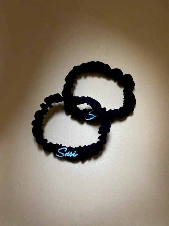 Hair Tie Rebirth Nightfall Black Scrunchie Premium Hair Accessories | Sustainable Susi schwarz haargummi chiffon bio plastikfrei