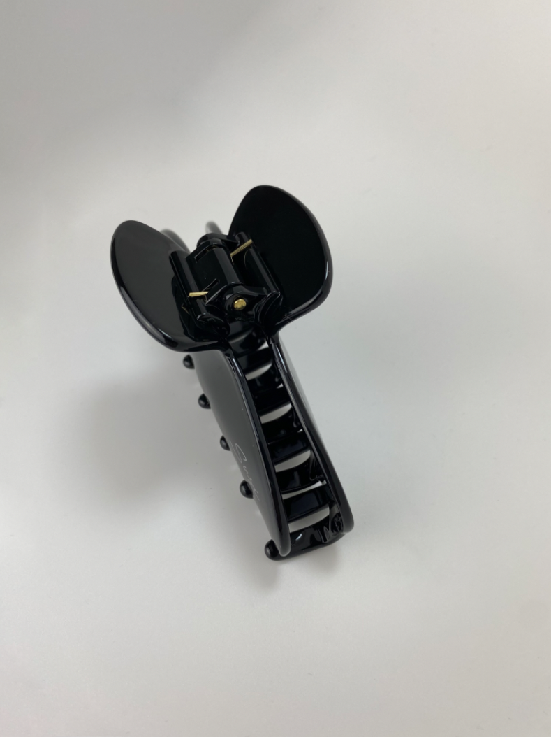 nachhaltige plastifreie Haarspange bio ohne plastik cellulose Haarklammer clawclip schwarz y2k