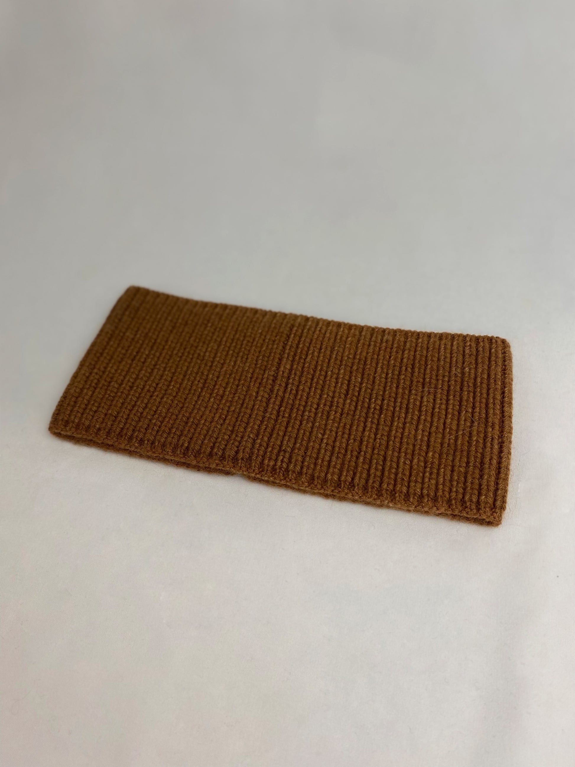 nachhaltige plastifreie kaschmir cashmere stirnband minimalistisch basic braun qualität