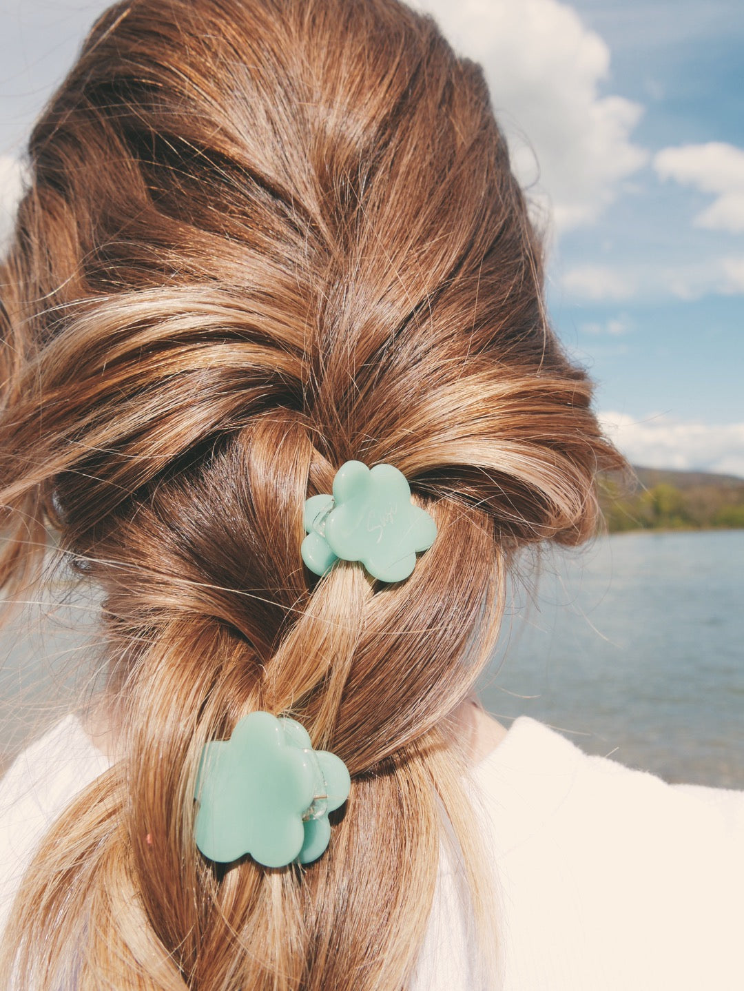 2 Pack Petites Fleurs Hair Clip | Sustainable Susi | Cellulose Acetate Flower Clawclips