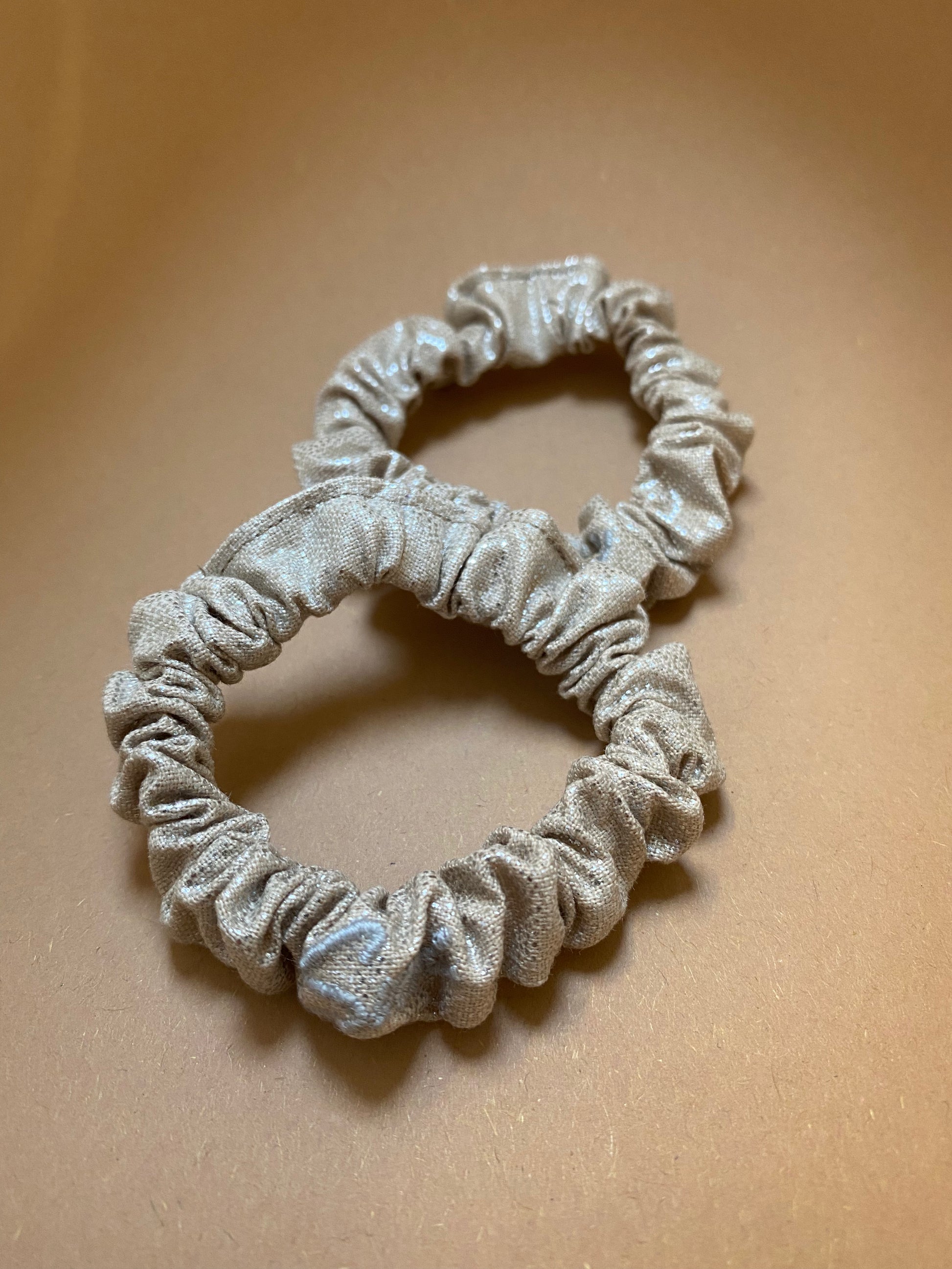 2 Pack Hair Tie Vintage Metallic Rose  Scrunchie Premium Hair Accessories | Made in Germany | Sustainable Susi