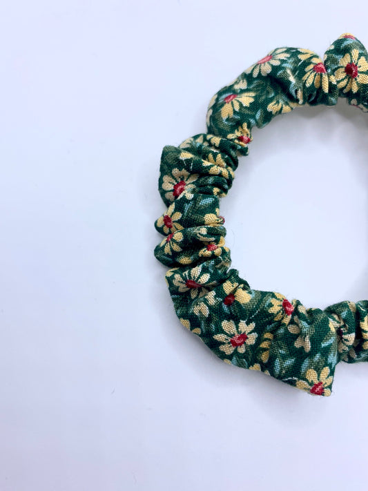 plastikfreier bio haargummi gots baumwoll musselin plasticfree naturkautschuk metallfrei made in germany upcycle vintage blumenmuster