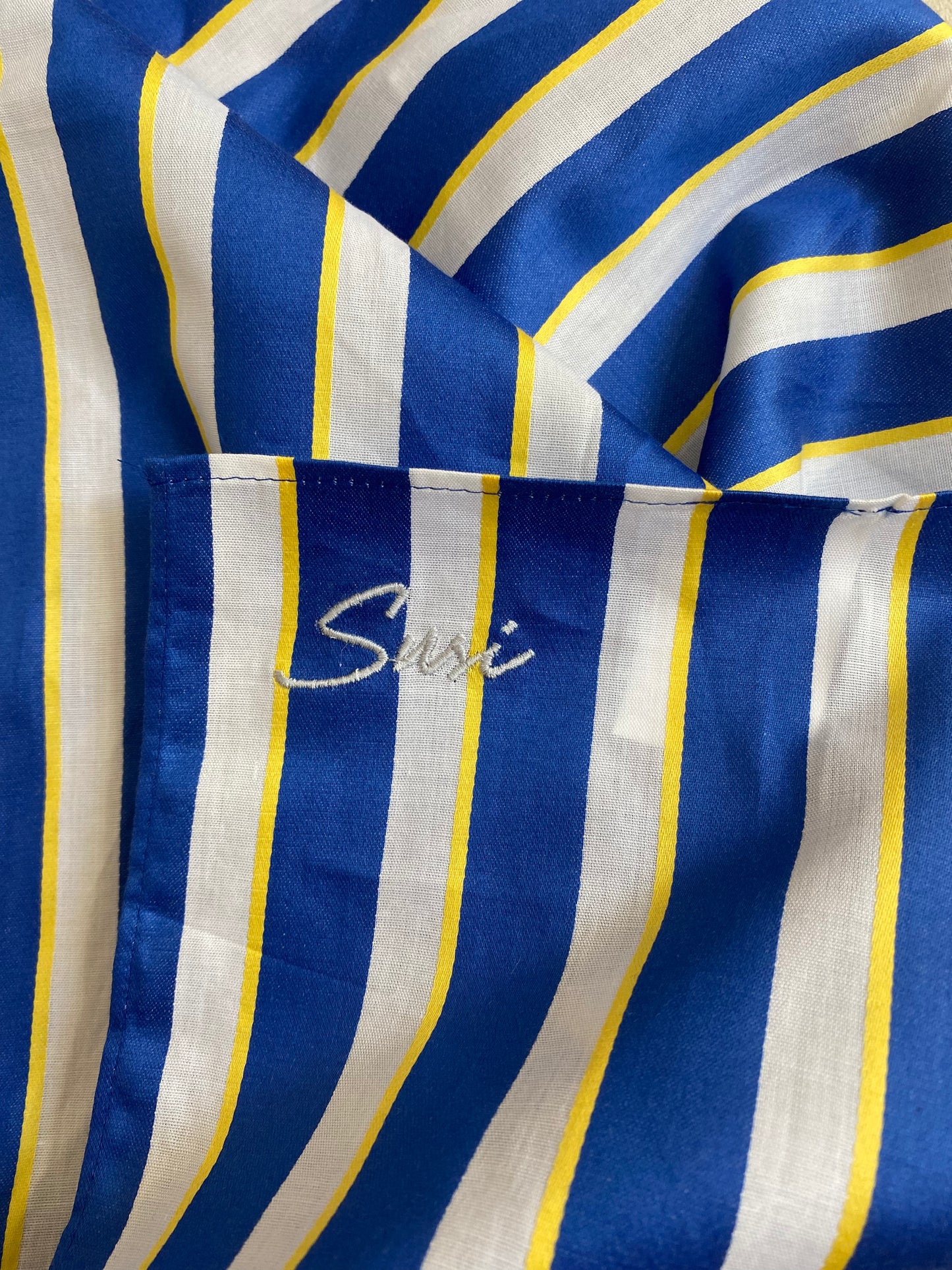 Headscarf Vintage Marine Blue White Stripes Scarf Premium Hair Accessories | Made in Germany | Sustainable Susi