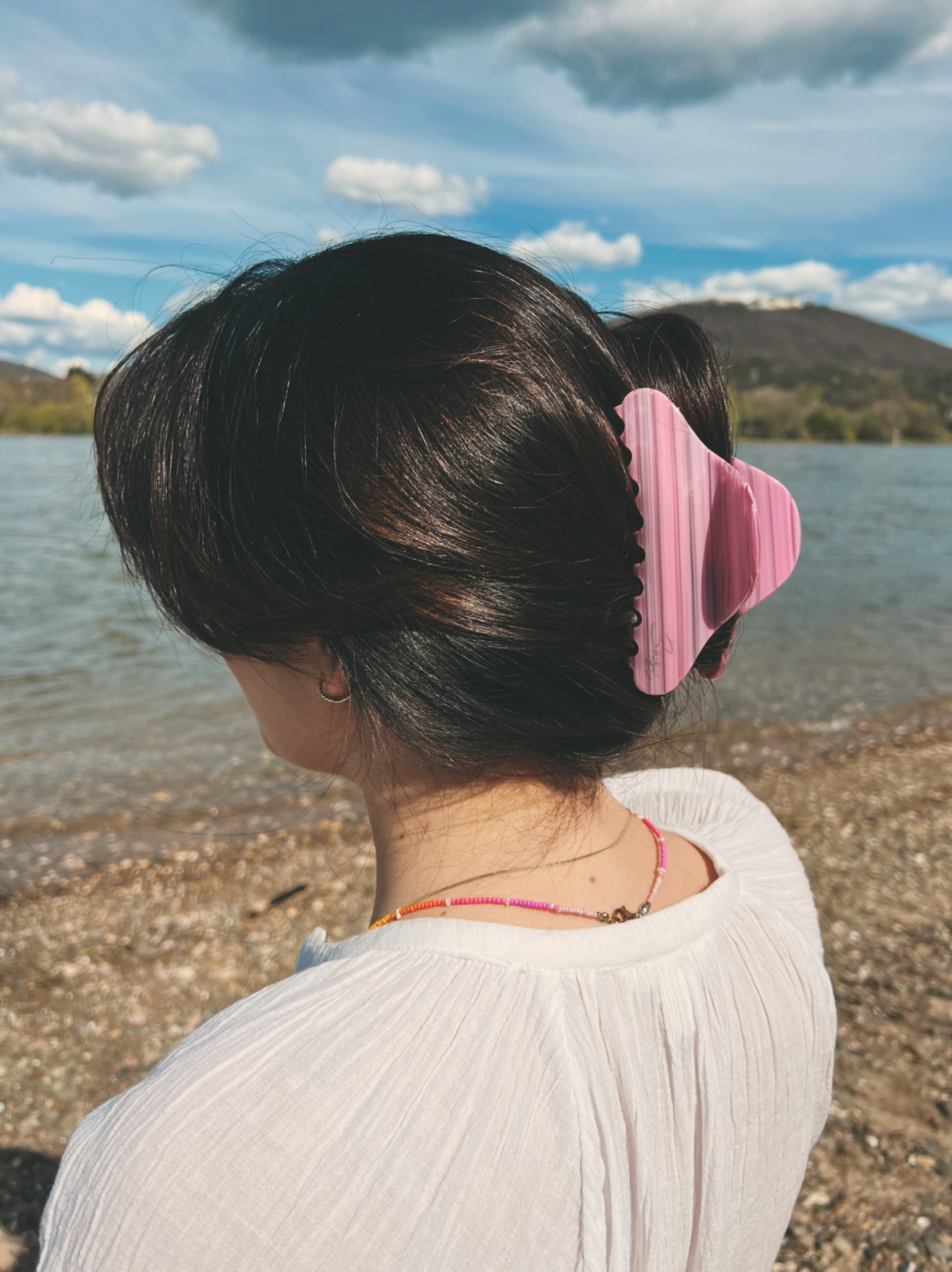 Cloud Hair Clip Pink Dream | Sustainable Susi | eco-friendly plasticfree Claw Clip cellulose acetat premium accessoires clawclip claw haarspange haarklammer bio