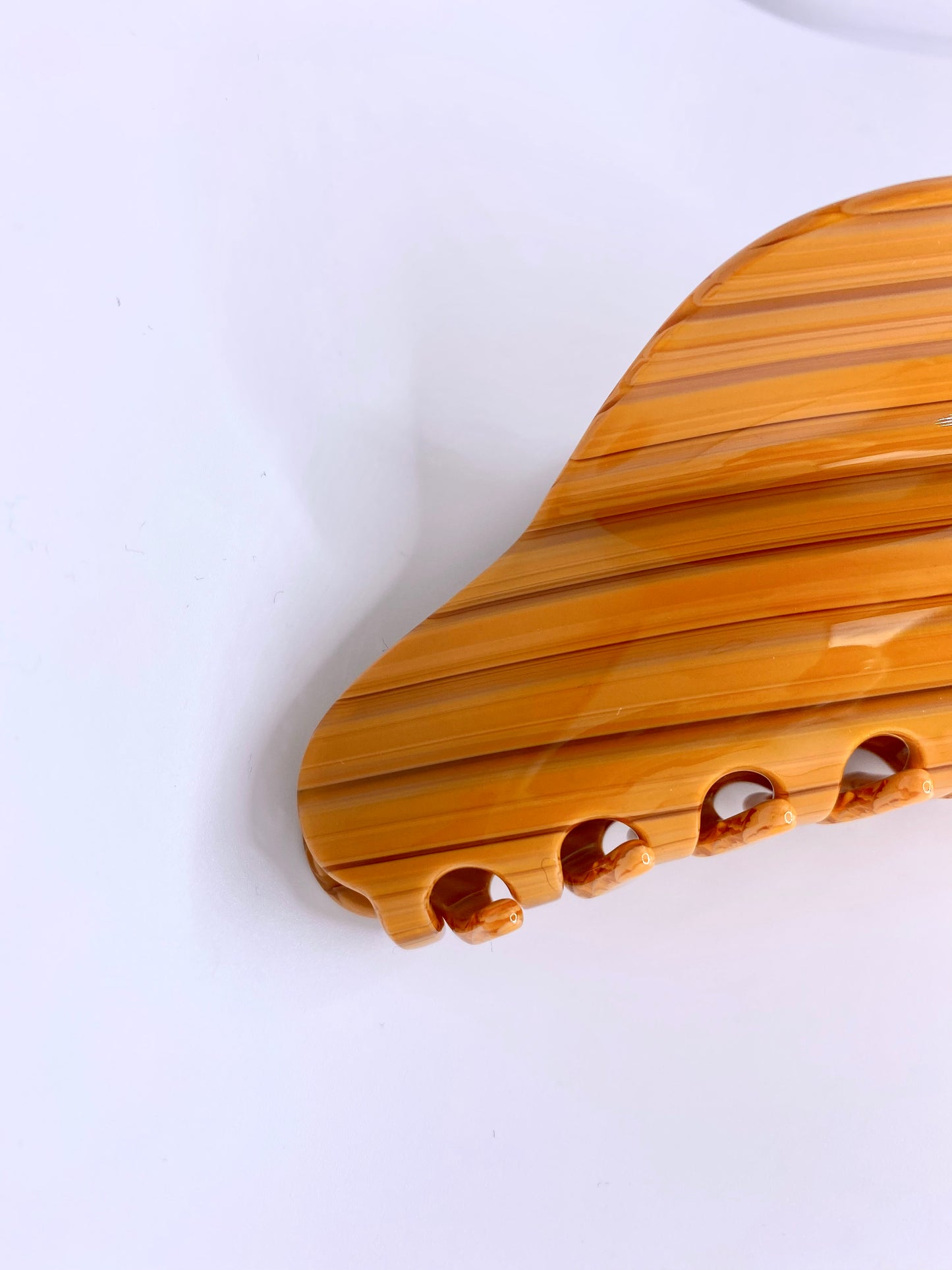 Cloud Hair Clip Sunset | Sustainable Susi | eco-friendly plasticfree Claw Clip orange gestreift vintage style bio premium qualiäts haarspange cellulose