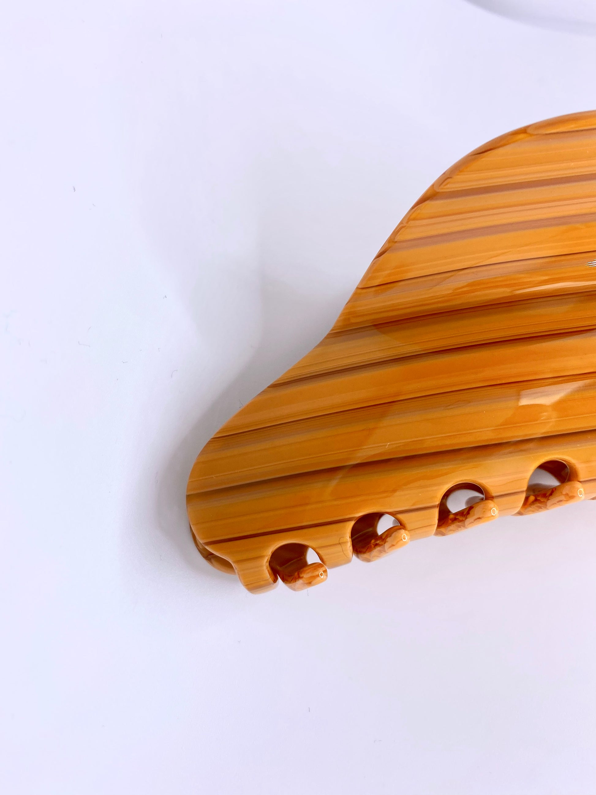 Cloud Hair Clip Sunset | Sustainable Susi | eco-friendly plasticfree Claw Clip orange gestreift vintage style bio premium qualiäts haarspange cellulose