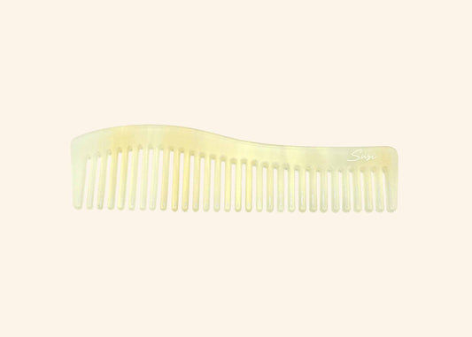 kamm kämme plastikfrei cellulose acetate nachhaltig bio creme perlmutt weiß 