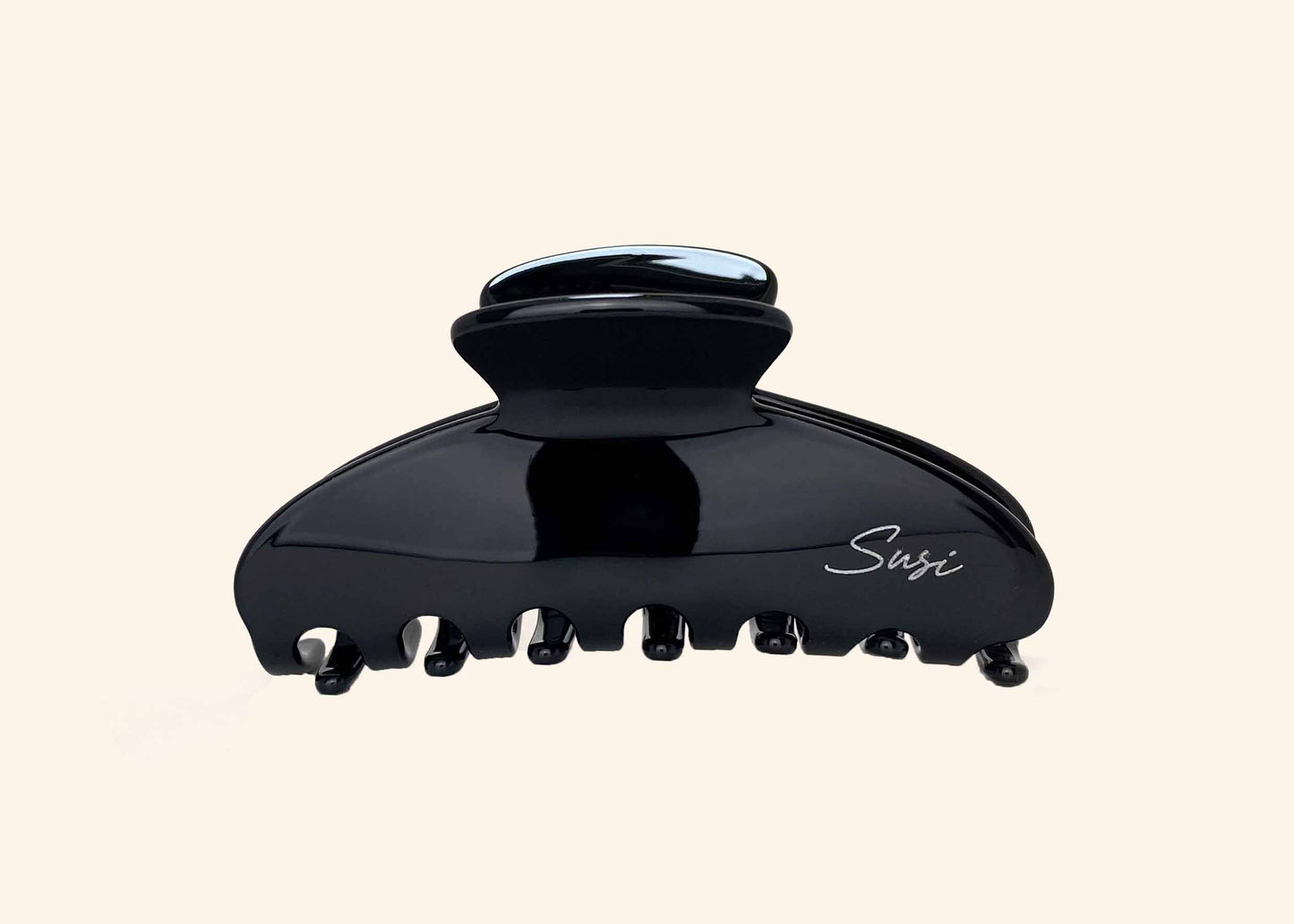 Hope Hair Clip Night | Claw Clip | Cellulose Acetate | Sustainable Susi schwarz black basic klassisch haarspange eco bio premium luxury