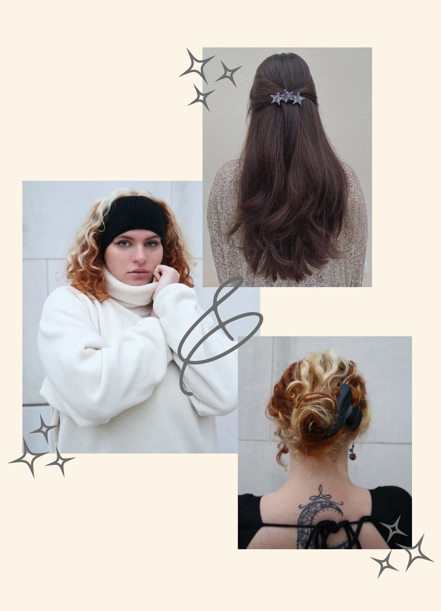 Ethisches Stirnband & Haarspange Geschenkset – Premium Winterkollektion | Bewusstes Schenken